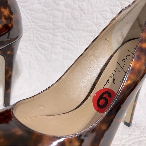 MARC FISHER Leopard Print Patent Platform Heels, Size 6 - Picture 10 of 12